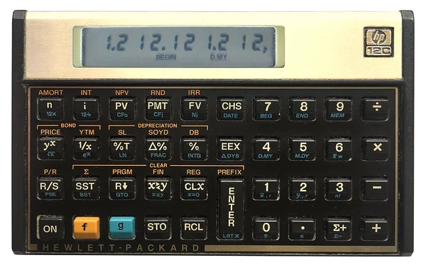 Hewlett-Packard HP-12C financial calculator