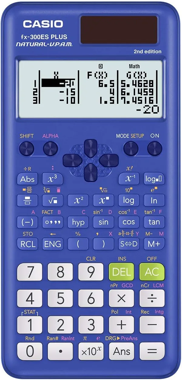 Casio fx-300ES Plus 2nd Edition scientific calculator with natural textbook display